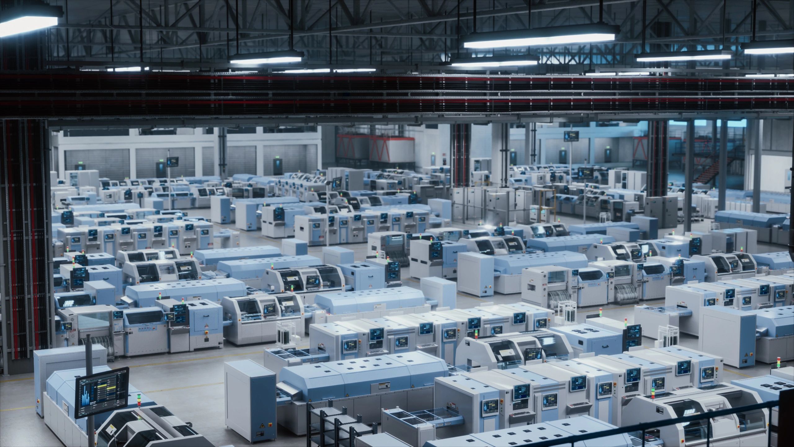 Celda industrial con automatización y robótica en entorno de manufactura